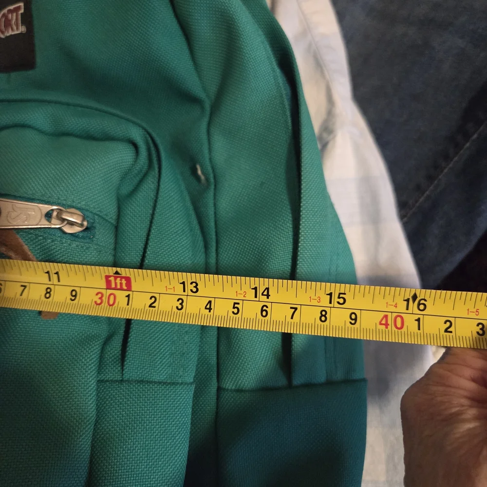 JanSport Turquoise and Brown Unisex Backpack.